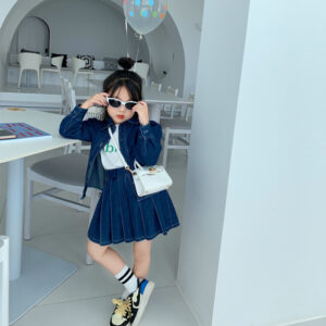 Girl’s jeans skirt & jacket Girl Fashion