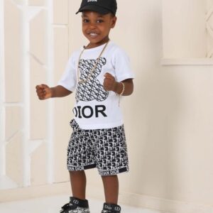 Dior Shorts set with Cap Boy Fashion