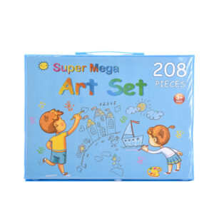 208 Pcs Art Drawing Set | Creative Kids Complete Colouring Set Toys